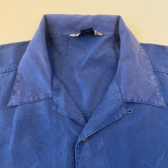 Tommy Bahama 100% SILK Blue Sailboat Bird Print Button Up Relax Fit Shirt B5/9 - Picture 6 of 11